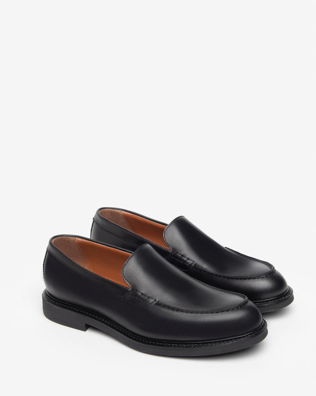 Nero Giardini Mocassino Liscio Uomo in Pelle Nero - MARIO SPATARELLA