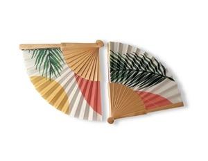 Ventaglio in Legno e Tela Stampa Fantasia - MARIO SPATARELLA