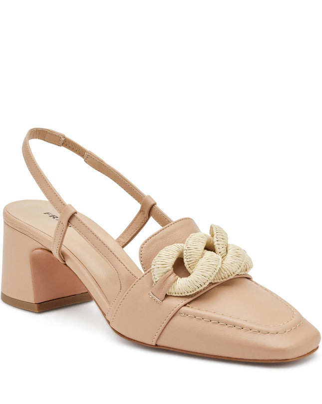 Slingback Pelle Beige - MARIO SPATARELLA
