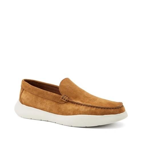 Mocassini Uomo in Pelle Camoscio Cuoio - MARIO SPATARELLA