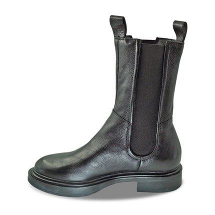 Stivaletti Chelsea Donna in Pelle Nera - MARIO SPATARELLA