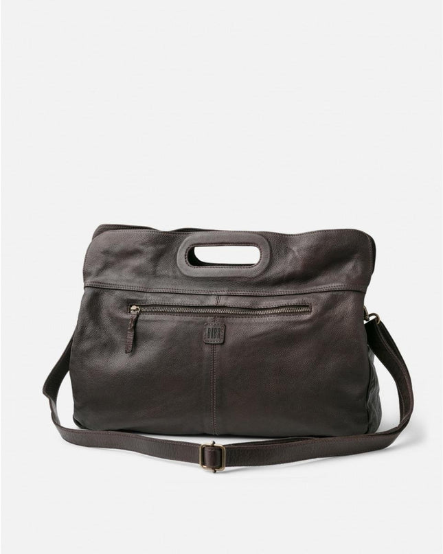 Biba Borsa Cartella Donna con Tracolla in Pelle Marrone - MARIO SPATARELLA