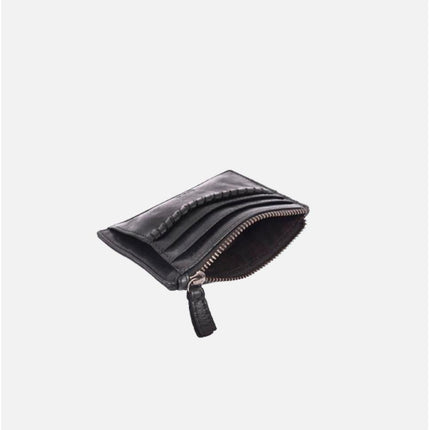 Biba Portacarte in Pelle Nera con Zip - MARIO SPATARELLA