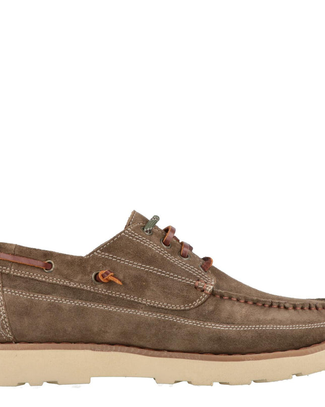 Barca Scarpa Uomo Camoscio Taupe - MARIO SPATARELLA