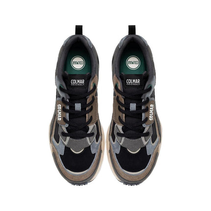 Sneakers Colmar Uomo in Pelle Nero Multicolor - MARIO SPATARELLA