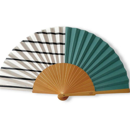 Ventaglio in Legno e Tela Stampa Fantasia - MARIO SPATARELLA