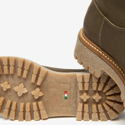 Nero Giardini Stivaletti Anfibi Donna Tubolare in Nabuk Bosco - MARIO SPATARELLA