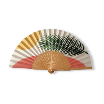 Ventaglio in Legno e Tela Stampa Fantasia - MARIO SPATARELLA