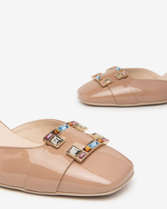 Nero Giardini Decollete Pump in Vernice Nude - MARIO SPATARELLA