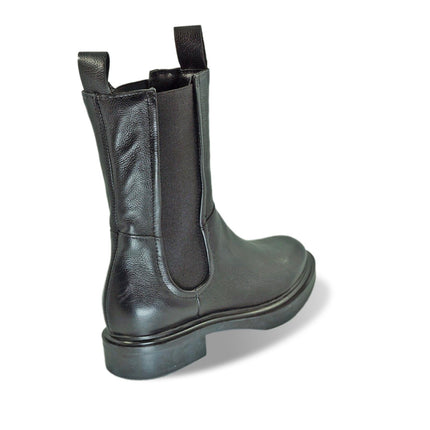 Stivaletti Chelsea Donna in Pelle Nera - MARIO SPATARELLA