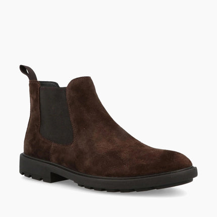 Impronte Stivaletti Chelsea Zip Uomo in Camoscio Marrone - MARIO SPATARELLA