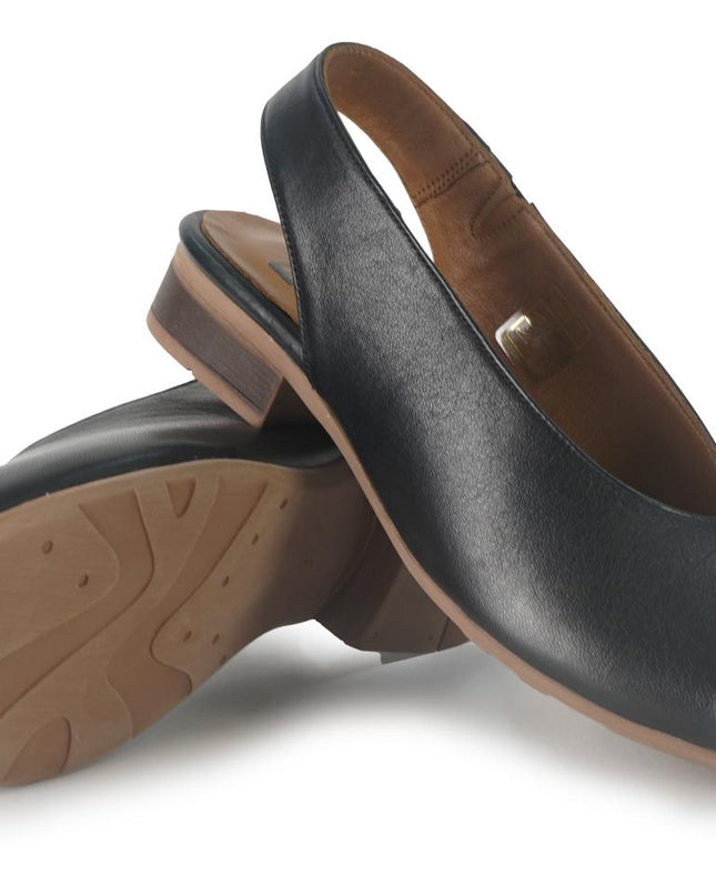 Sandali Bassi Donna Pelle Nera - MARIO SPATARELLA