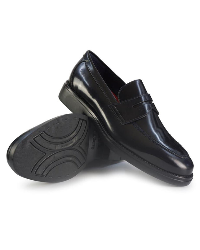 Callaghan Mocassini Uomo in Pelle Spazzolata Blu - MARIO SPATARELLA