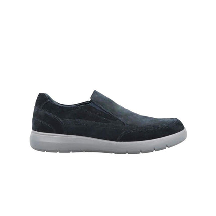 Impronte Mocassini Slip On Chelsea Uomo in Camoscio Blu - MARIO SPATARELLA