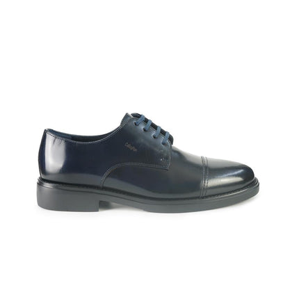 Callaghan Francesina Uomo in Pelle Spazzolata Blu - MARIO SPATARELLA