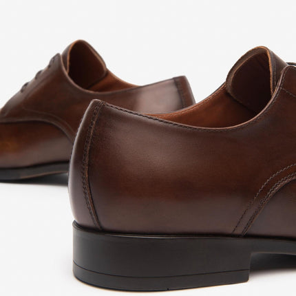 Nero Giardini Francesina Derby Liscio Uomo in Pelle Marrone - MARIO SPATARELLA