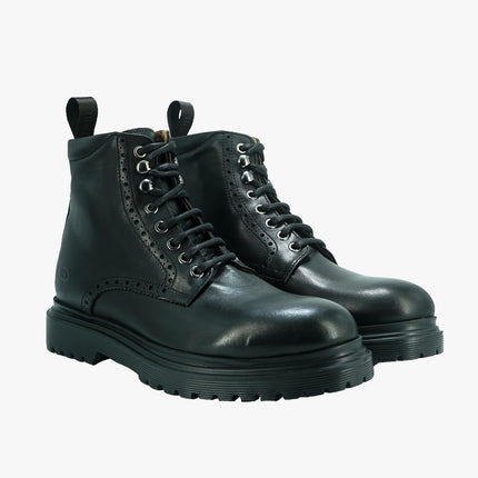 Stivaletti Uomo in Pelle Nera - MARIO SPATARELLA