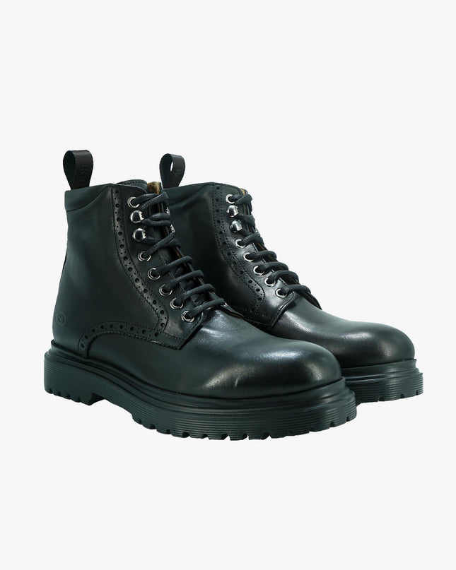 Stivaletti Uomo in Pelle Nera - MARIO SPATARELLA