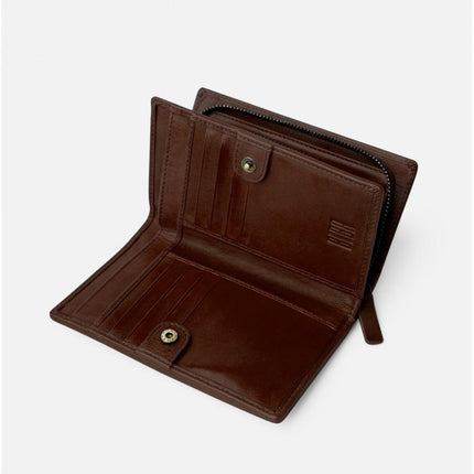 Biba Portafoglio Donna in Pelle Intrecciata Marrone con Portamonete - MARIO SPATARELLA