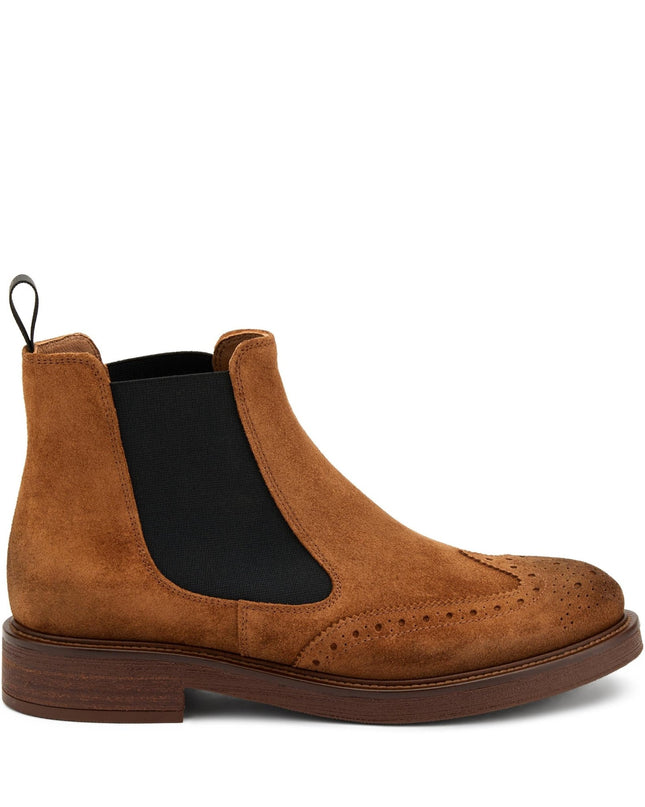 Chelsea Oxford Donna Camoscio Cuoio - MARIO SPATARELLA