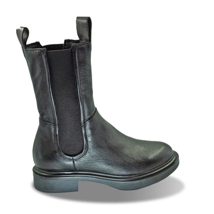 Stivaletti Chelsea Donna in Pelle Nera - MARIO SPATARELLA