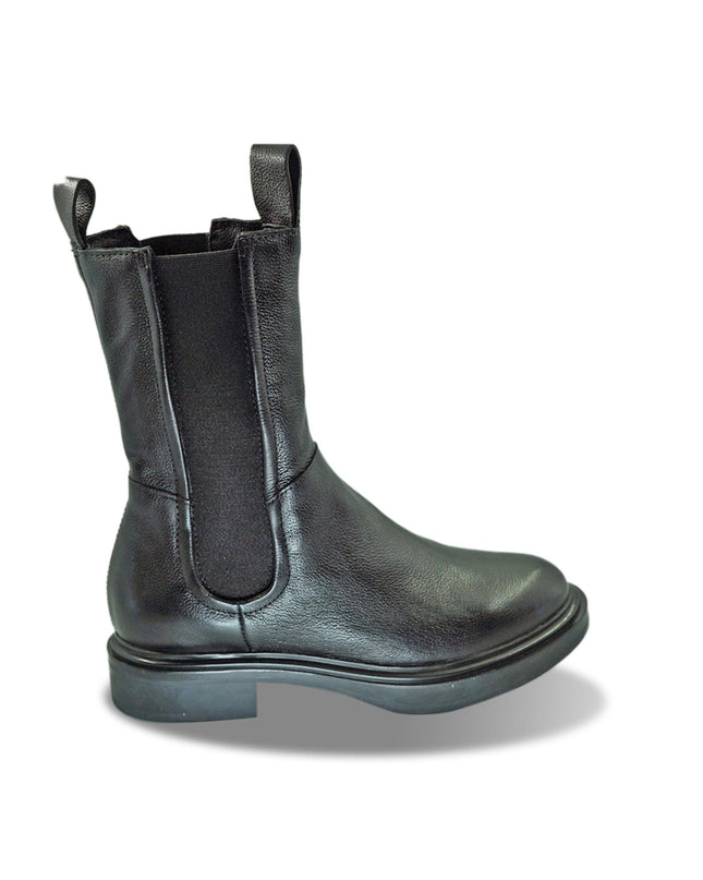 Stivaletti Chelsea Donna in Pelle Nera - MARIO SPATARELLA