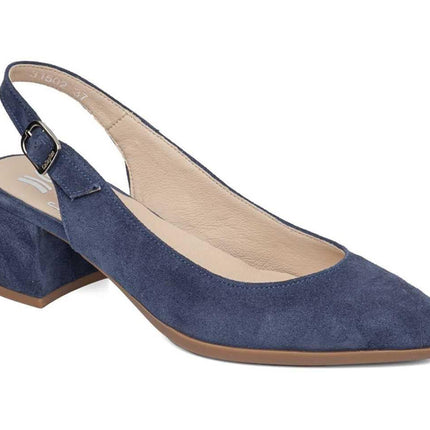 Decolletè Chanel in Pelle Camoscio Blu - MARIO SPATARELLA