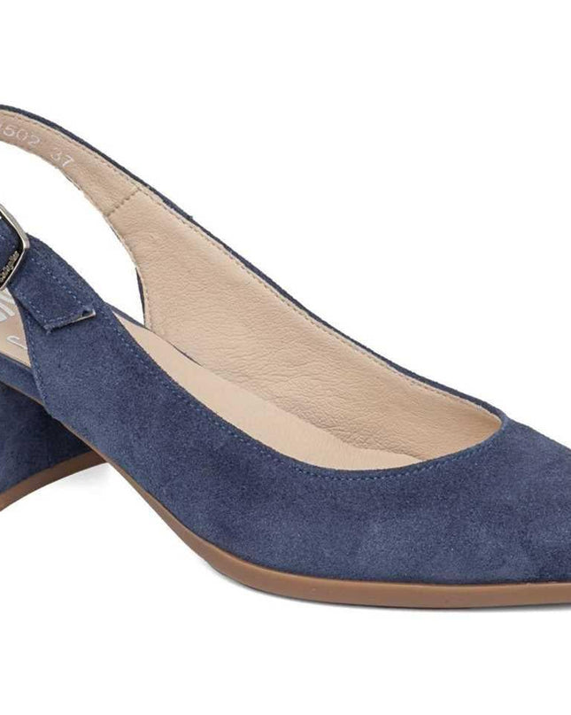 Decolletè Chanel in Pelle Camoscio Blu - MARIO SPATARELLA