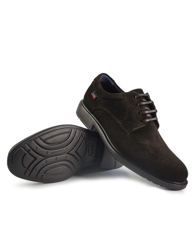 Callaghan Francesina Liscia Uomo Elegante in Camoscio Testa di Moro - MARIO SPATARELLA