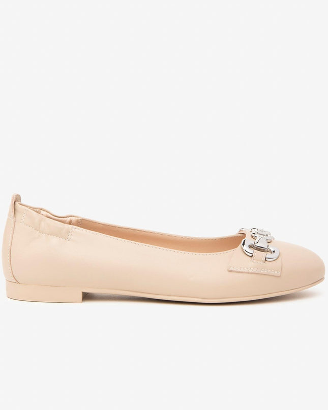 Nero Giardini Ballerina in Pelle Lino - MARIO SPATARELLA