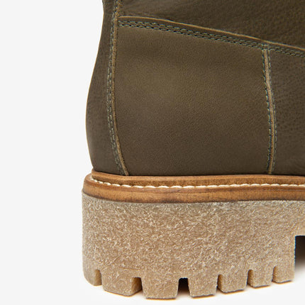 Nero Giardini Stivaletti Anfibi Donna Tubolare in Nabuk Bosco - MARIO SPATARELLA