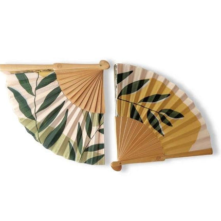 Ventaglio in Legno e Tela Stampa Fantasia - MARIO SPATARELLA