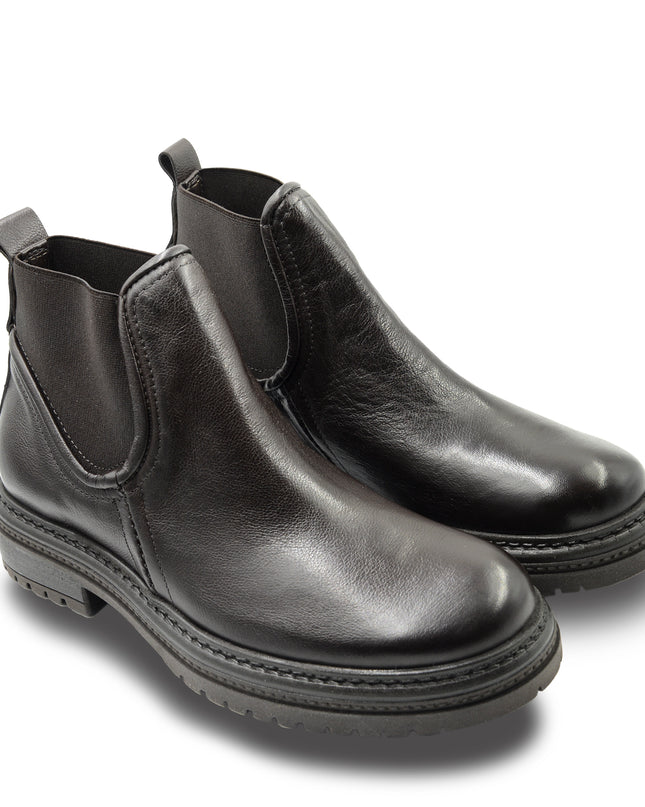 Stivaletti Chelsea Uomo in Pelle Marrone U35204 MARRONE Mjus 