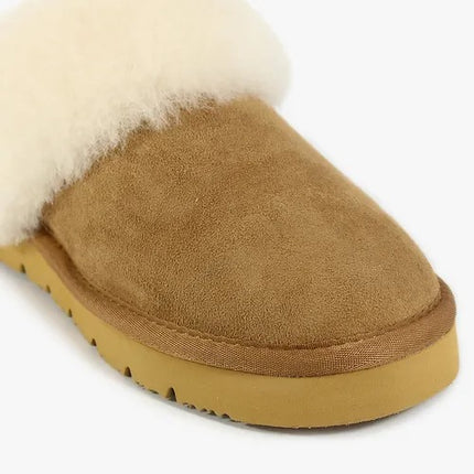 Pantofole Donna in Pelle CI2721 CUOIO Grunland 