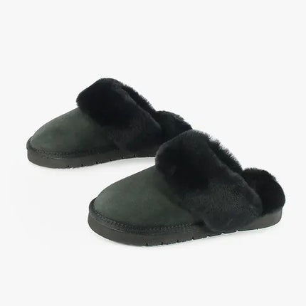 Pantofole Donna in Pelle CI2721 NERO Grunland 