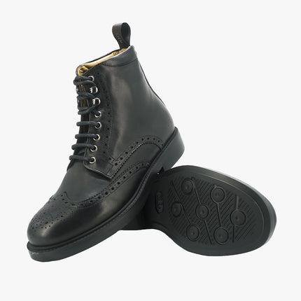 Stivaletti Uomo Oxford in Pelle Nero DILAN23 NERO Rogal's 