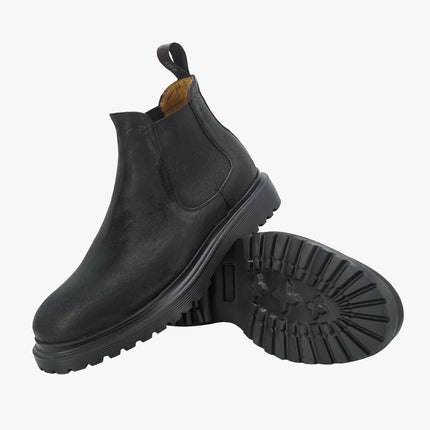 Stivaletti Chelsea Uomo in Pelle Nero DILAN9 NERO OIL Rogal's 