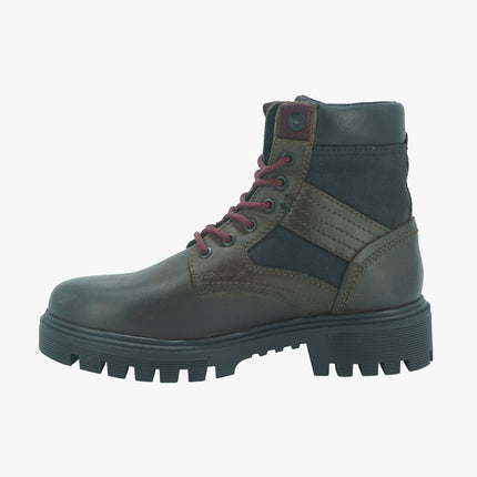Anfibi Uomo in Pelle marrone SEATTLE COP DK BROWN Wrangler 