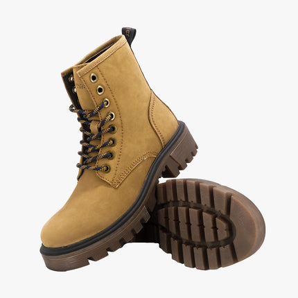 Anfibi Donna in Pelle Cuoio SEATTLE LACE NUBUK CUOIO Wrangler 