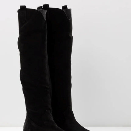 Texano Donna Camoscio Nero EL PASO B921 MARVIN BLACK Felmini 
