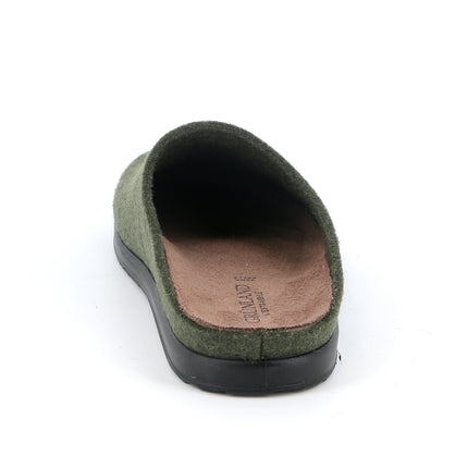 Pantofole Uomo Feltro Lana Verde CE0251 PONE MUSCHIO Grunland 