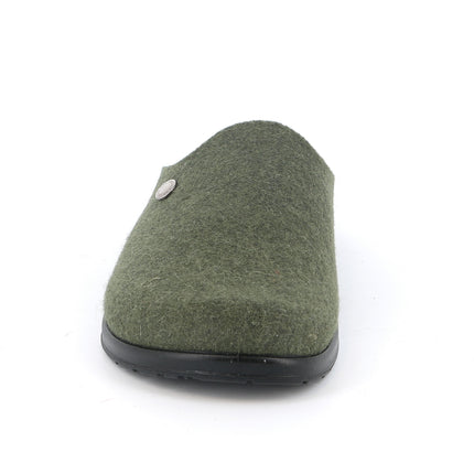 Pantofole Uomo Feltro Lana Verde CE0251 PONE MUSCHIO Grunland 