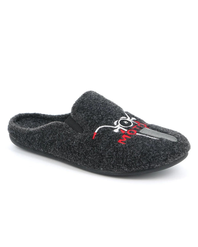 Pantofole Uomo Feltro Antracite CI2573 LECY GREY Grunland 