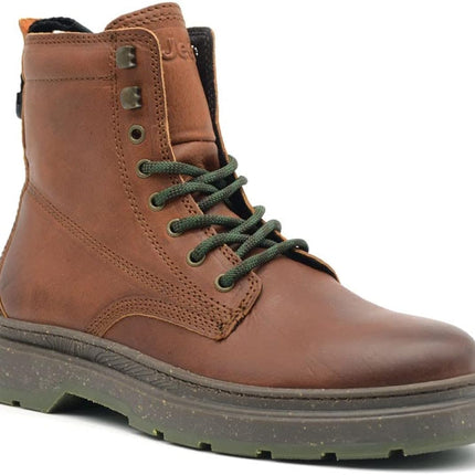 Anfibi Uomo Pelle Cuoio RED ROCK BOOT COGNAC 064 Jeep Footwear 