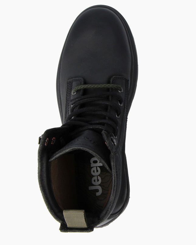 Anfibi Uomo Pelle Nera RED ROCK BOOT BLACK Jeep Footwear 