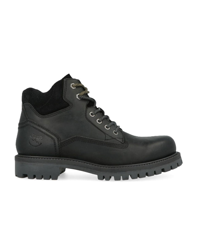Anfibi Uomo Pelle Nero WILLYS BLACK 062 Jeep Footwear 