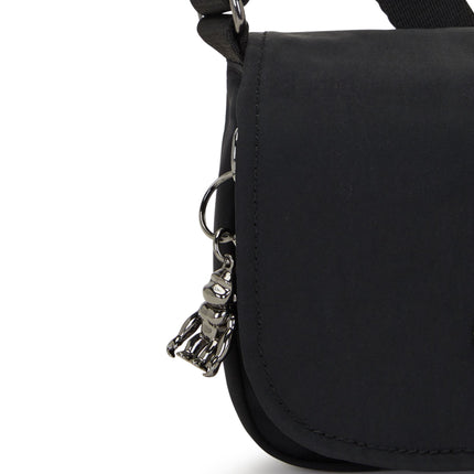 Borsetta Tracolla con Patta LOREEN MINI ENDLESS BLACK Kipling 