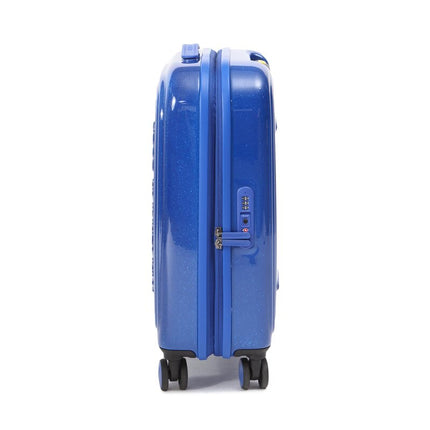Trolley Espandibile Bagaglio a Mano Blu Glitter 4 Ruote GXV24 LOGODUCK CABIN EXP GLITTER BLUE A18 Mandarina Duck 