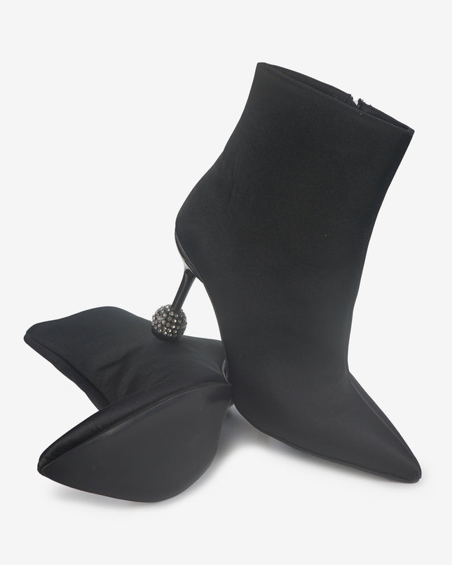 Stivaletti Donna Tacco Punta Nero 514 ELEGANT BLACK Tsakiris Mallas 
