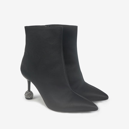 Stivaletti Donna Tacco Punta Nero 514 ELEGANT BLACK Tsakiris Mallas 